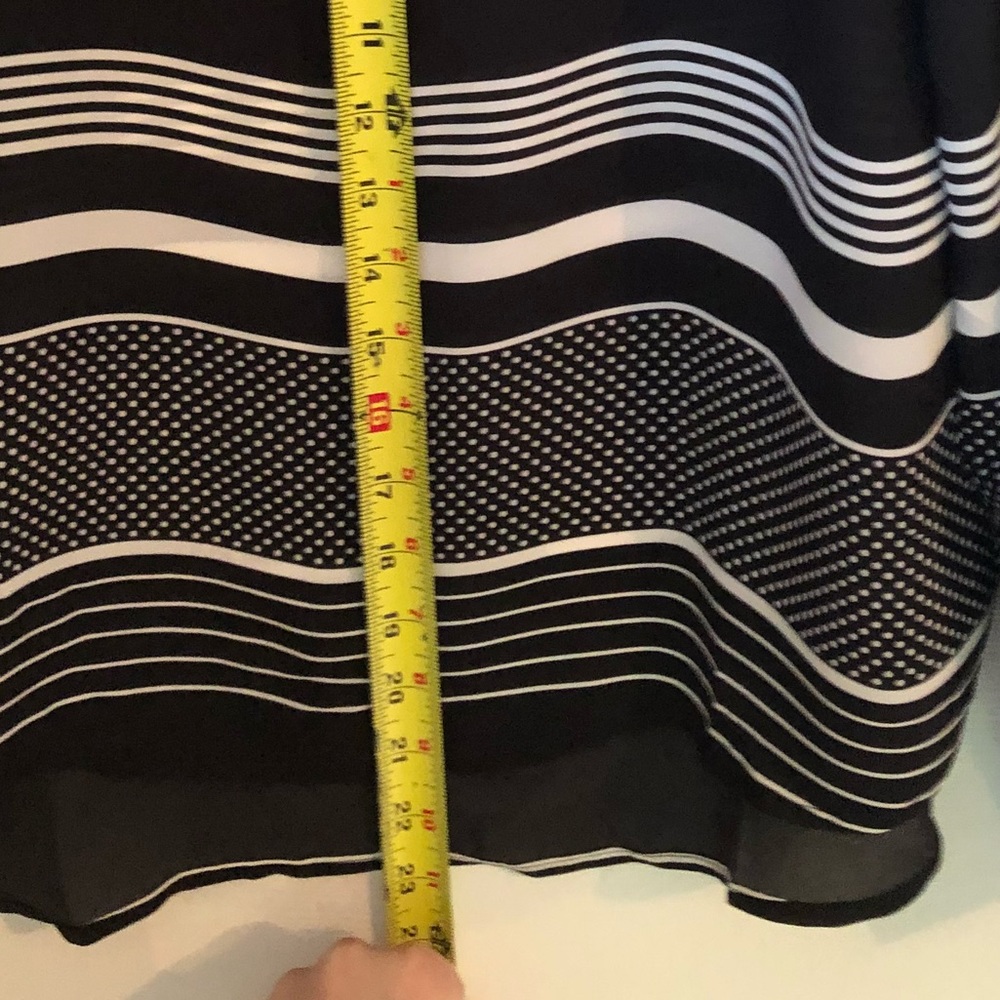 White & Black Ann Taylor Blouse - Picture 7 of 8